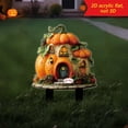 thumbnail image 4 of Letrero de calabaza plano 2D para jardín, novedoso, para Halloween, decoración exterior, para granja, cerca, patio, fiesta, parterre de flores, 4 of 8