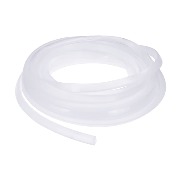 Clear Rubber U Channel Edge Trim, Silicone Door Seal Strip 1/4" Slot Fit for 7/32"-9/32" Edge