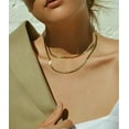 thumbnail image 4 of Women Necklace Twist Rope Cable Snake Collar Choker Chain Link Men Unisex Gift, 4 of 9