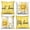 Color-2, variant on Spring Summer Flowers Yellow Throw Pillow Covers 18x18 Set of 4,Sweet Home Bless Decorative Pillow Cases for Bedroom Sofa Couch