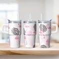 thumbnail image 2 of Flamingo Coffee Cup with Handle 20OZ Stainless Steel Insulated Tumbler Mug Leak Proof Double Wall Vacuum Portable BPA Free Gifts for Women Girls on Birthday Christmas Summer, 2 of 6