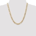 thumbnail image 2 of Leslie's Real 14kt Yellow Gold 7mm Flat Figaro Chain; 22 inch; Lobster Clasp; for Adults and Teens; for Women and Men, 2 of 5