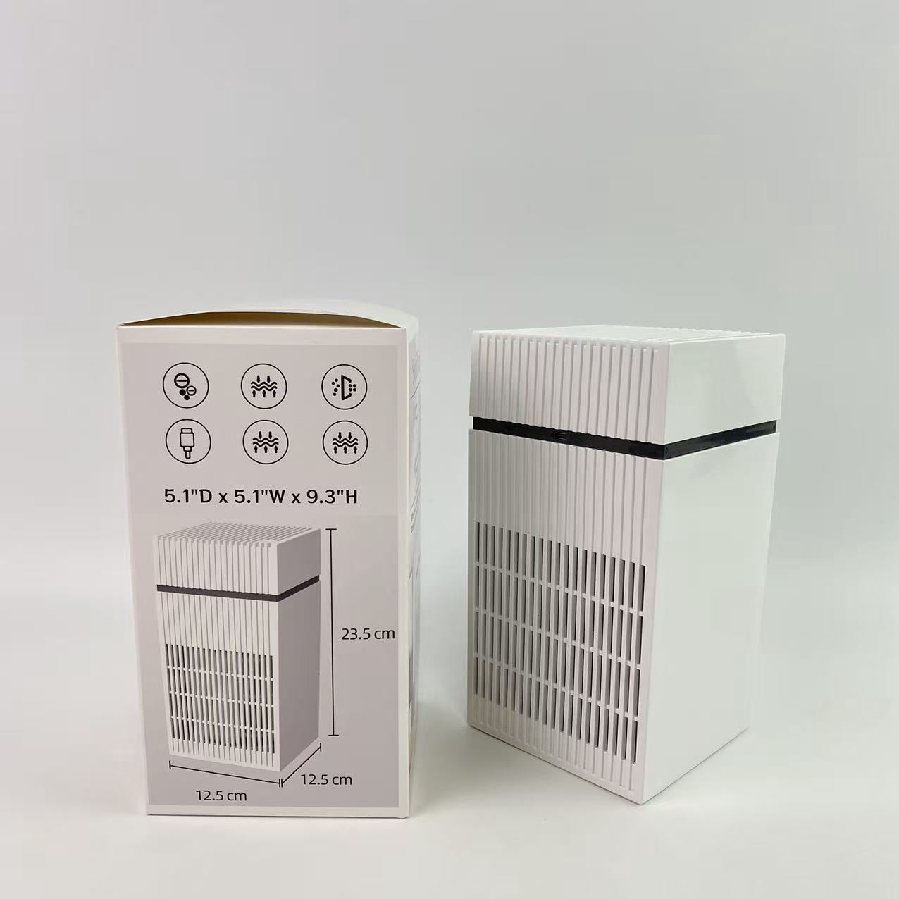 SwardWarb Household air cleaners,Air Purifiers for Home with H13 True HEPA Filter Up to 1076 Ft² for Pet Hair, White