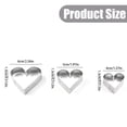 thumbnail image 3 of Stainless Steel Heart Cookie Cutter Set, 3-Size Baking Cutters for Fondant and Dough, 1PC (Heart), 3 of 5