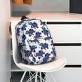 thumbnail image 3 of Goofa Boho elephant Pattern Lightweight Student Backpack for School, Water-Resistant, Adjustable Straps, Fits 15" Laptop, Multiple Pockets for Books, Accessories, 3 of 6