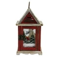thumbnail image 2 of Northlight 11" Red and Brown Snowman Decorative Christmas Pillar Candle Lantern, 2 of 3