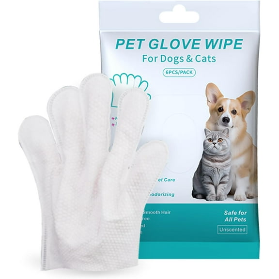 Rinse Free Dog Shampoo Mitts, Rinse-Free Dog Shampoo Mitts Hypoallergenic Pet Bath Wipes,Dog Bath Mitts for Bathing, Thickened Pet Shampooing Gloves