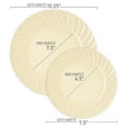 thumbnail image 2 of Smarty 7.5" Ivory Classic Flair Disposable Plastic Salad Plates 180ct, 2 of 8