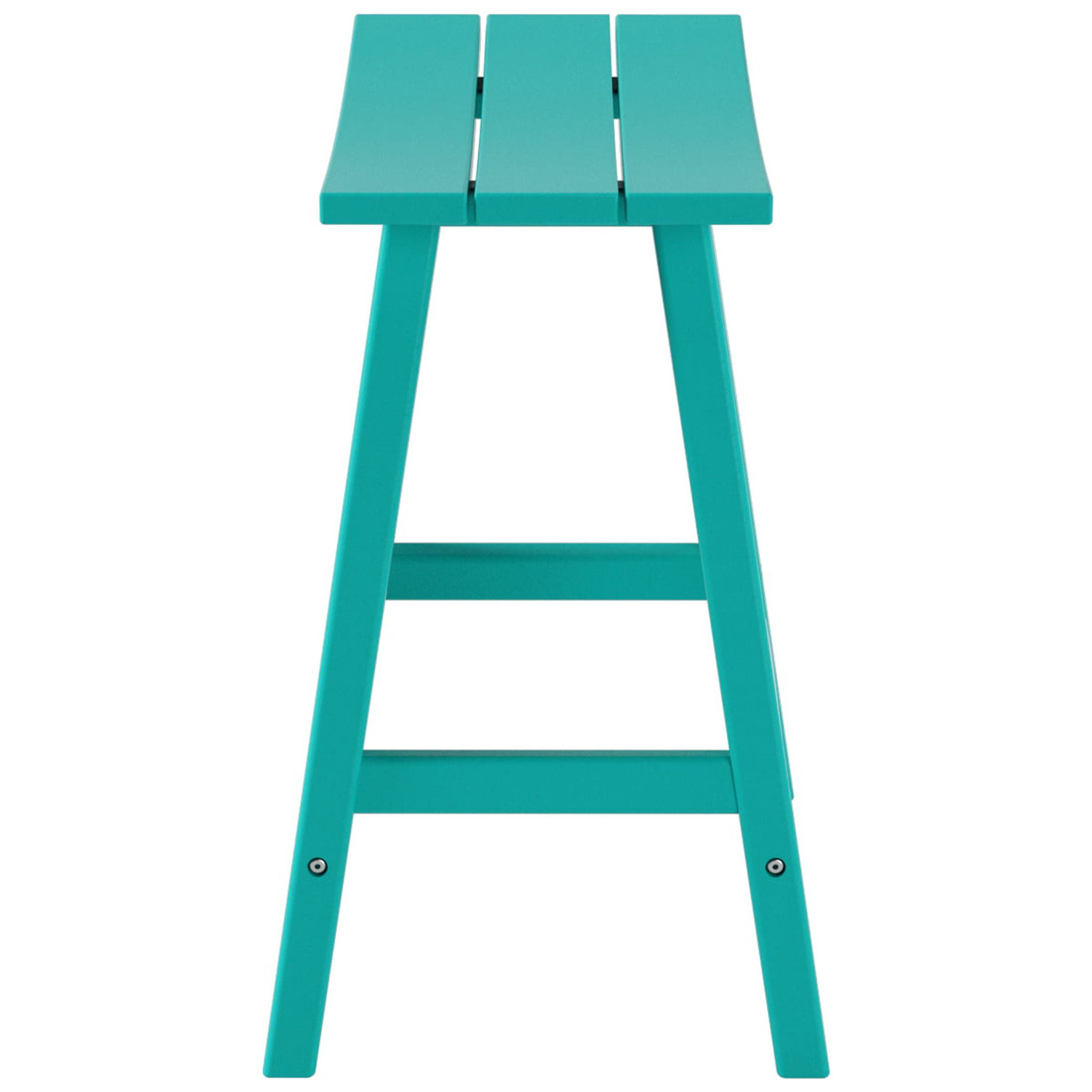 GARDEN 24" Inches Adirondack Plastic Outdoor Bar Stools for Patio, Turquoise