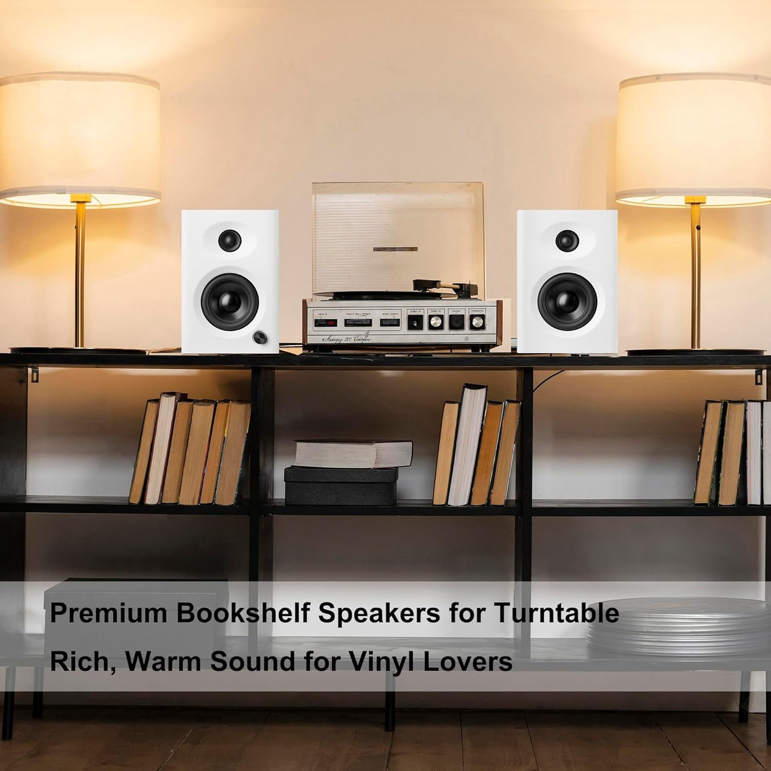 Computer Speakers for Desktop PC,  Bluetooth Surround Sound Speakers with Bass, Compact Powered Bookshelf Speakers for Office, Monitors, Laptop, Gaming, TV,