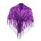 thumbnail image 5 of Bufanda de Chal para Mujer, Capa de Vestido de Noche con Flecos de Lentejuelas, Bufanda de Chal Diario, Chal de Lentejuelas Liso, Capa de Chal de Lent Púrpura Fernando Mantón de mujer, 5 of 7