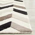 thumbnail image 5 of SAFAVIEH Cambridge Percival Zig Zag Stripes Wool Area Rug, Ivory/Black, 3' x 5', 5 of 10
