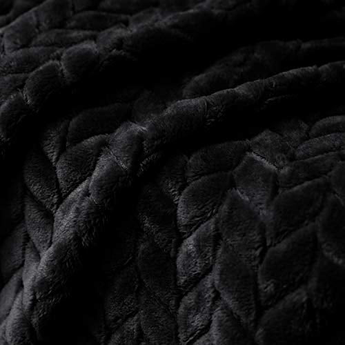 Extra large 2024 black throw