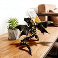 thumbnail image 4 of CaiYueKe 3D Printed Dragon with Wings Flexible Articulated Dragon Toys Crystal Dragon Model Fidget Stress Relief Toy Desktop Pet Decor Collectible Gift for Adults, 4 of 6