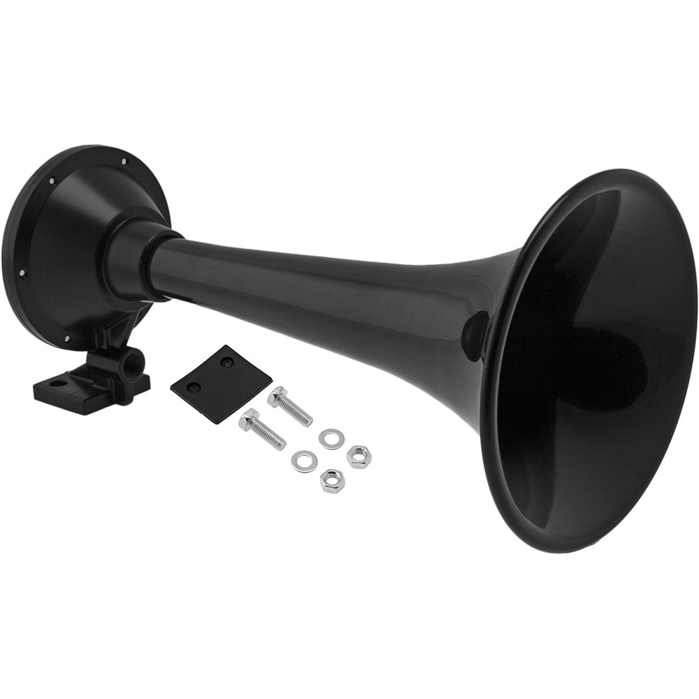 Vixen Horns Train Horn for Truck/Car. Heavy Duty ABS Air Horn Black Single Trumpet (Small