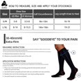 thumbnail image 4 of FrostHike Medical Graduated Compression Socks for Men & Women 30-40 mmHg-2 Pack Extra Firm Support Knee High Circulation Socks, 4 of 5