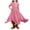 R152-Pink, variant on RMGVDSD Girls Summer Dresses Short Sleeve Sundress High Low Boho Party Dress Loose Fit Flowy Dresses Solid Color Soft Casual Midi Dress 5-6 Years