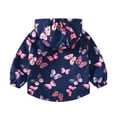thumbnail image 5 of Zwiiyzr 1-9Y Children's Rain Jacket Cartoon Windbreaker Double Zipper Printed Hooded Coat for Kids Boys' and Girls' Coat Navy, 5 of 9