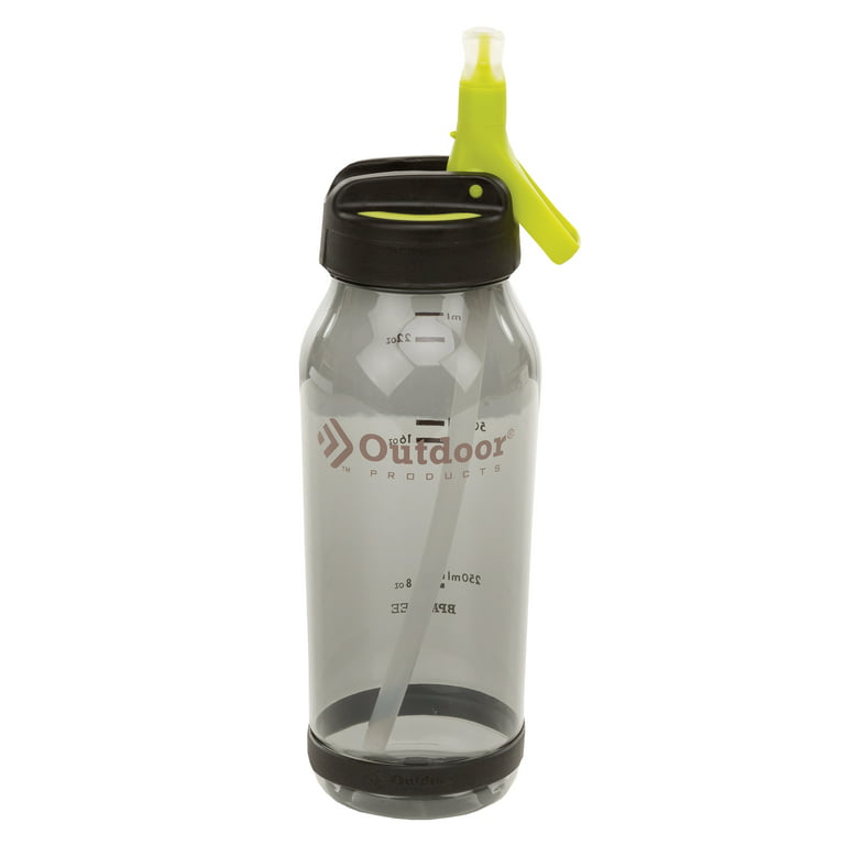 Outdoor Products 0.75 Ltr Tritan Flip Top Water Bottle, Smoke
