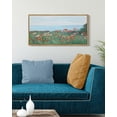 thumbnail image 3 of Drsoum Vintage Landscape Wall Art Coastal Red Wildflower Field Wall Prints Classic Retro Farmhouse Rustic Decorations for Living Room Bedroom 8x16in Natural Framed, 3 of 6
