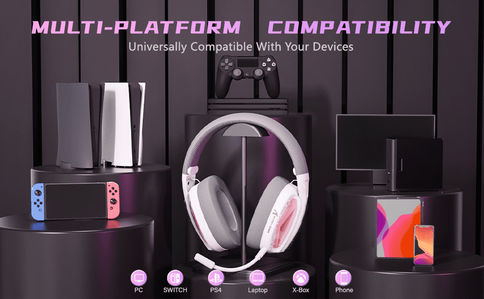 ATTACK SHARK L60 Ultra-Light Tri-Mode Gaming Headset Ultra-Light Tri-Mode Wireless Gaming Headset for PC/PS4/Xbox