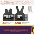 thumbnail image 3 of Special Supplies Weighted Vest for Kids – 6 Adjustable Weight Pockets, Sensory Compression Vest – Breathable Calming Support for Home and School (X-Small, Grey), 3 of 9