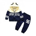 thumbnail image 6 of Mjbaby Autumn Baby Boy Girl Letter Printing Hooded Jacket+Long Trousers Casual Clothes Set, 6 of 6