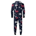 thumbnail image 6 of Hwmodou Matching Christmas Pajamas For Family Cozy Homewear Snowflake Reindeer Print Hooded Loungewear6 For Adults Kids Xmas Sleepwear Set, 6 of 7