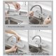 thumbnail image 4 of Fregadero de cocina Grifo Soporte de esponja Estante organizador con colgador de tela, Estante de almacenamiento multifuncional que ahorra espacio, Fácil instalación, Acero inoxidable, 1 paquete, 4 of 7