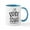 White/Blue Inside, variant on CafePress - Bride Squad Stacked - 11 oz Ceramic Mug - Novelty Coffee Tea Cup
