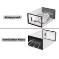 thumbnail image 5 of Shoe Storage, 12 Pack Shoe Organizer for Closet, Shoe Boxes Clear Plastic Stackable Shoe Containers with Lids for Size 10, 5 of 18