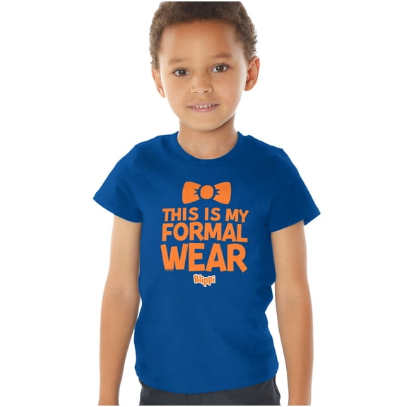 Blippi This Is My Formal Wear Kids T Shirt (2) for Toddler Boys and Girls, Royal