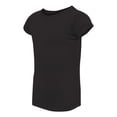 thumbnail image 2 of Rabbit Skins Toddler Girls' 100% Cotton Jersey Short Sleeve Tee, Black, 4T, 2 of 2