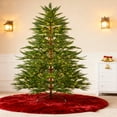 thumbnail image 3 of 35In Pre-Lit Sparse Christmas Tree, Simulated Artificial Cypress Christmas Tree with Warm-White LED Lights, Timer, Metal Stand, Holiday Xmas Tree for Home, Christmas Office Decoration, 3 of 7