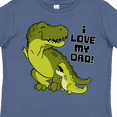 thumbnail image 4 of Inktastic I Love My Dad with Baby and Daddy Tyranasaurus Rex Boys or Girls Toddler T-Shirt, 4 of 5
