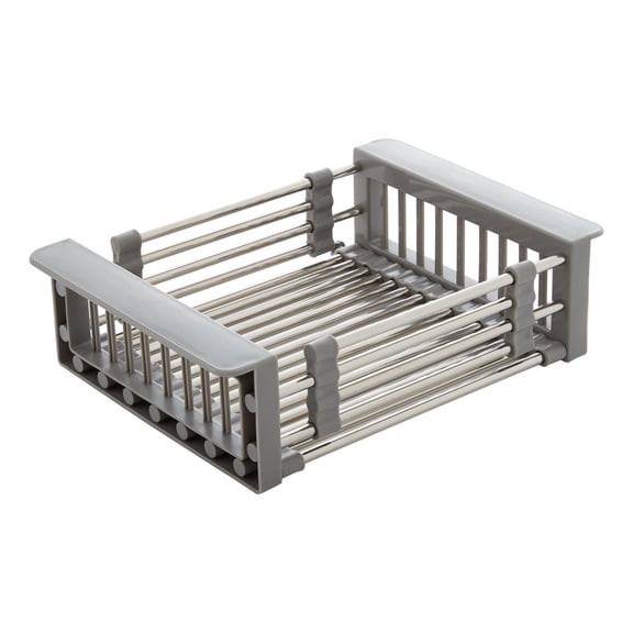 Open Box Signature Hardware 453214 Stainless Steel Basin Drying Rack - Grey