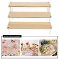 thumbnail image 3 of Crafts Display Stand Layered Step Rack Organization Shelf Cupcake Topper Dessert Stands, 3 of 8