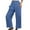 Blue, variant on Pxiakgy pants for women Womens Casual Solid Pants Elastic Waist Comfy Trousers With Pockets women's pants Black L