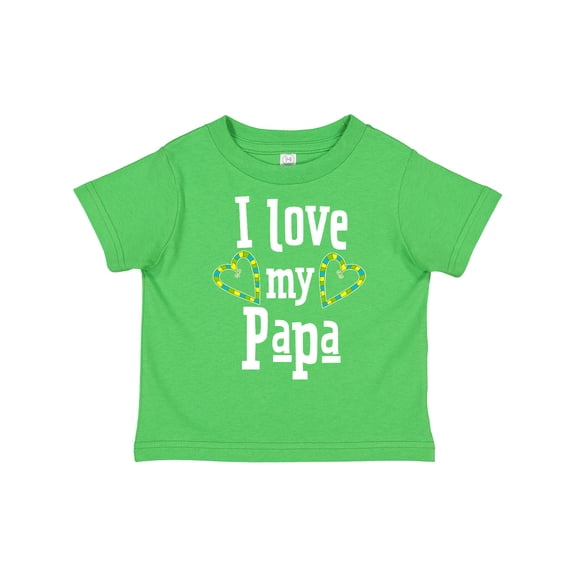 Inktastic I Love My Papa Hearts Boys or Girls Toddler T-Shirt