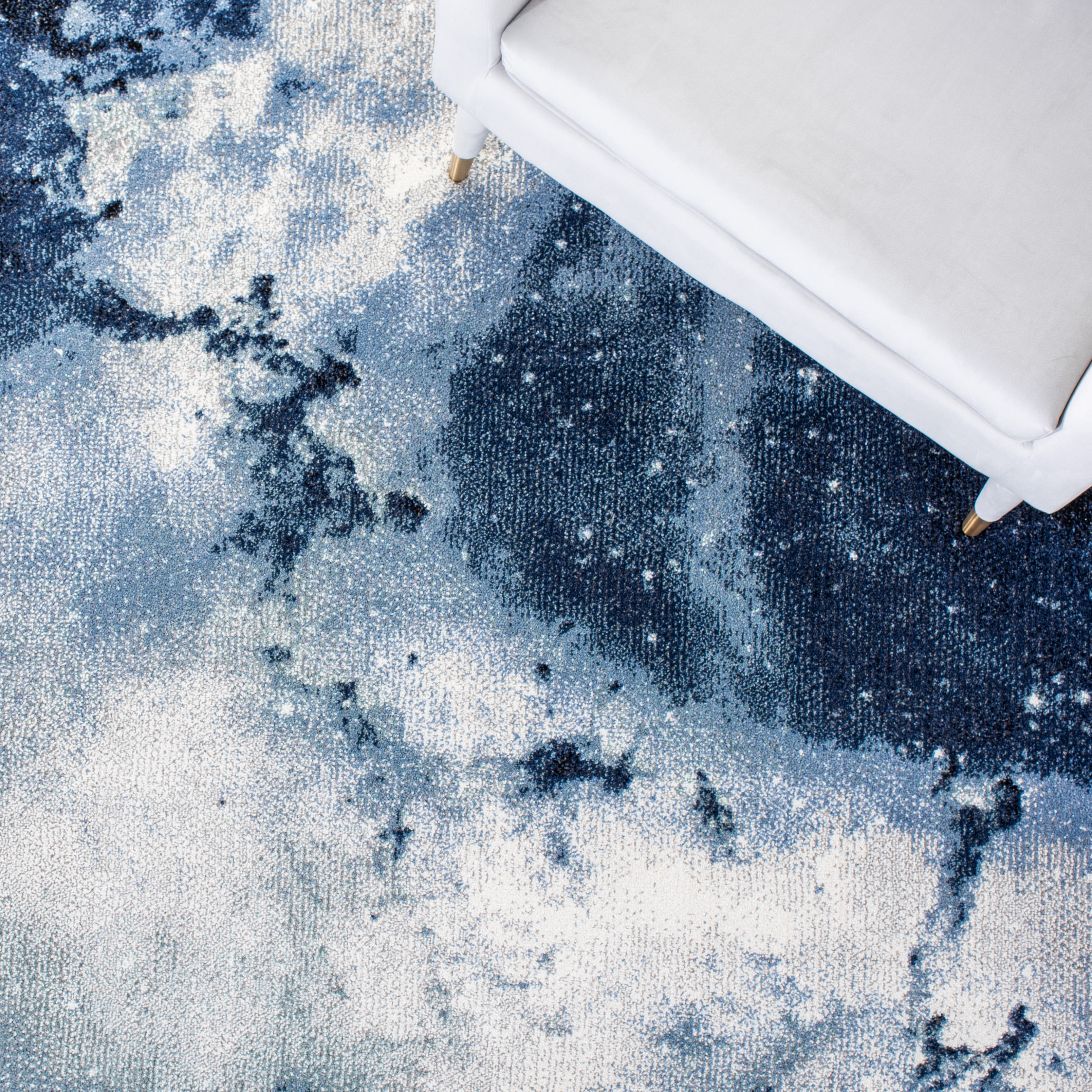 Safavieh Galaxy Kalden Geometric Area Rug, Blue/Ivory, 9' x 12'