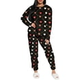 thumbnail image 4 of Conjunto de Pijama para Mujer Shendy Vendy Manga Larga Cuello Redondo con Estampado Transpirable, 4 of 4