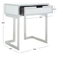thumbnail image 5 of SAFAVIEH Lilo Silver/Mirror Rectangle Accent End Table (22.8 in. W x 15.8 in. D x 26 in. H), 5 of 12