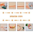thumbnail image 2 of 100 Yards Braided Nylon Cord 0.8mm Nylon String Bracelet String Chinese Knotting Cord Beading Thread Jewelry Cord with Spool for Jewelry Making Braided Necklaces(Dark Orange), 2 of 2