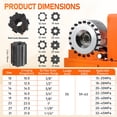 thumbnail image 3 of Hydraulic Hand Crimper Tool Orange Hydraulic Hose Fitting Crimper for Factory Use, 3 of 13