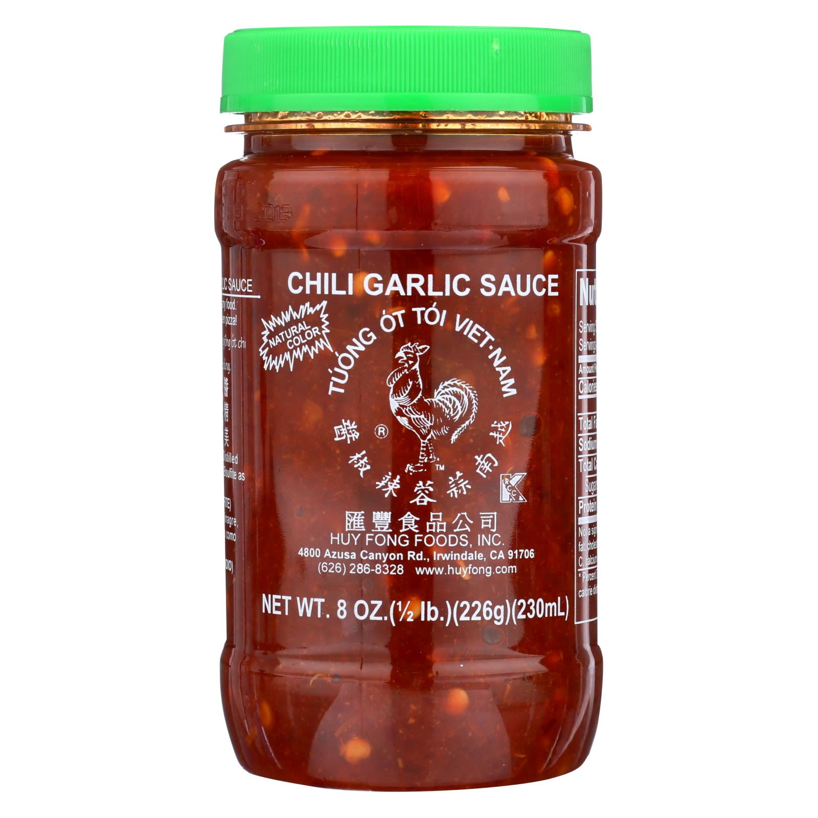 Huy Fong Chili Garlic Sauce, 8 oz Plastic Bottle