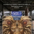 thumbnail image 3 of High Precision Body Weight Scale Smart Bathroom Scales with Large LCD Display(400lbs),Decorative for Bedroom-Majestic Lion With Golden Mane Adorned In Intricate Patterns, 3 of 4