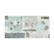 James Wiens 'Gracefully Blue V' Canvas Art