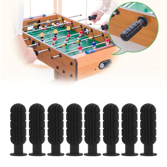 Empuñaduras de mango de futbolín de fútbol para manijas de mesa de reemplazo de varillas de futbolín negras de 1/2 pulgada Perfecl