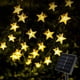 thumbnail image 3 of Lámpara Luces de cortina de estrella LED de encendido con guirnalda con energía solar luces de cadena decoración del festival, 3 of 5
