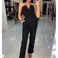 thumbnail image 5 of One Piece Solid Color Off The Shoulder Sleeveless Jumpsuits,Women Tube Top Rompers Cold Shoulder Pocket Jumpsuit, 5 of 7